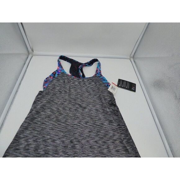 TYR Sport Coral Bay 2-in-1 Tankini, Size S (4/6); Black/Multi - Picture 7 of 8